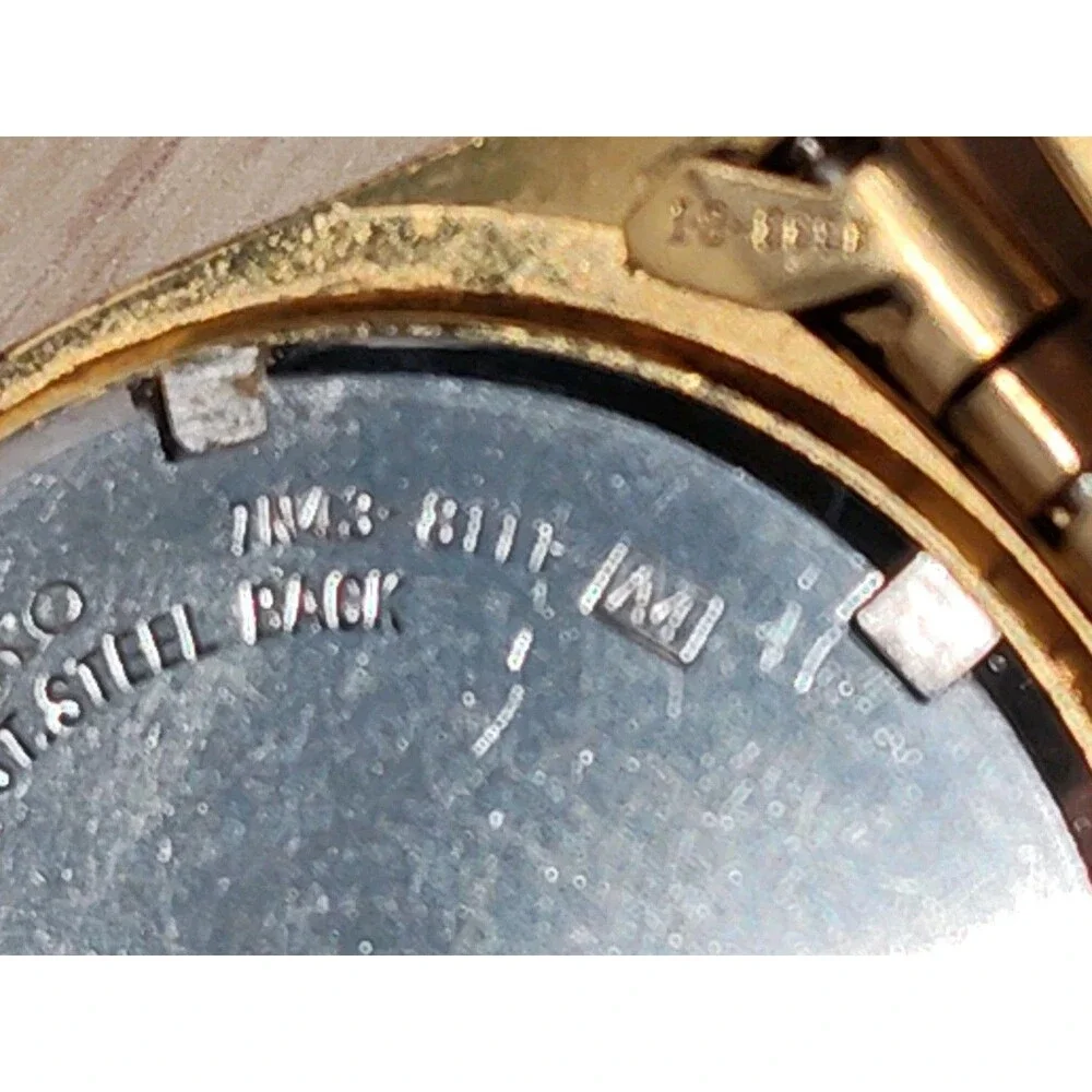Seiko President Watch Men 36mm Champagne Dial Gold Tone Daydate Round New Batt 9